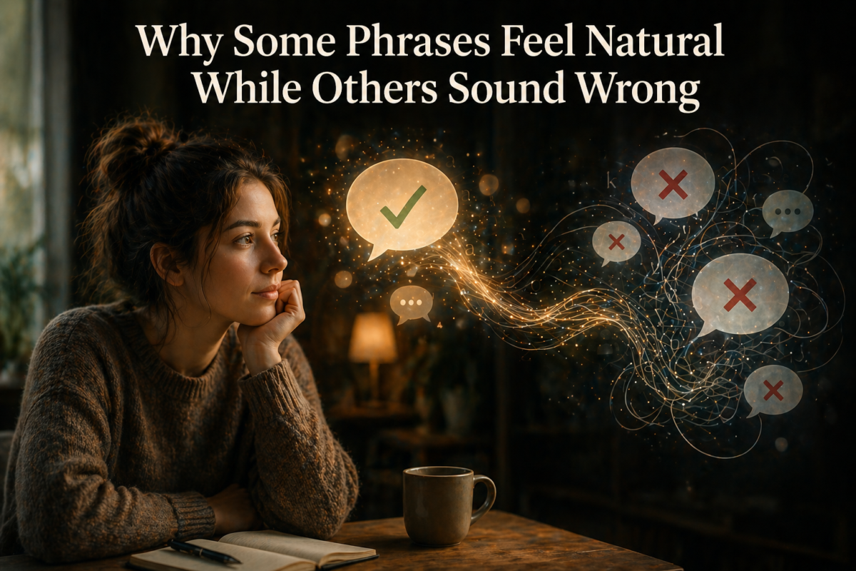 Why Some Phrases Feel Natural While Others Sound Wrong